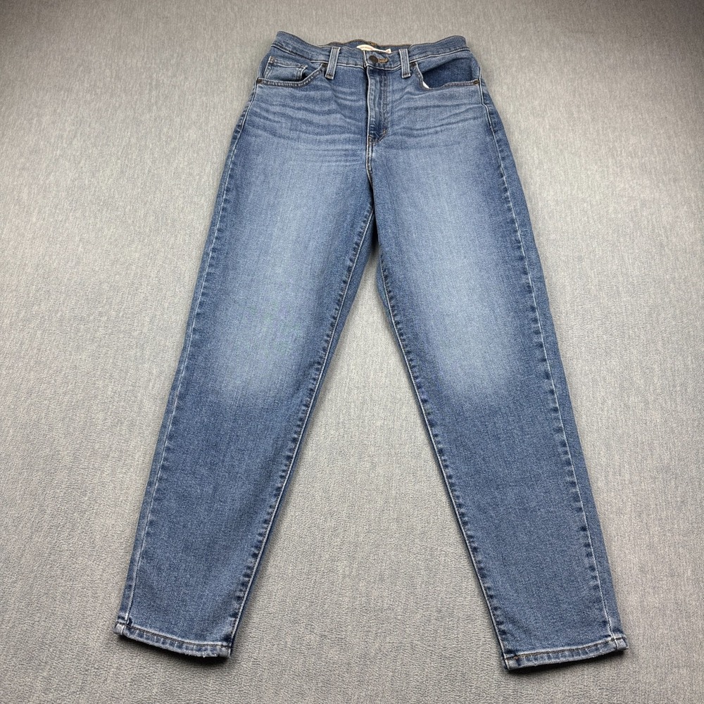 Levis Jeans Womens 28X29 Blue High Rise Womens Tapered Leg Denim Relaxed Pants
